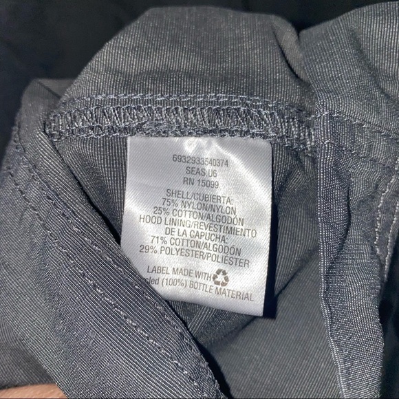 Gray Hooded jacket, full zip Size Large - Picture 8 of 8